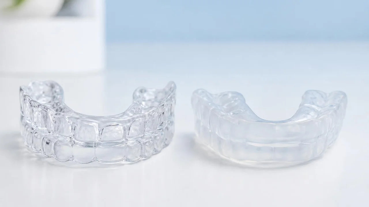 Hard vs soft custom night guard comparison for teeth grinding in Australia