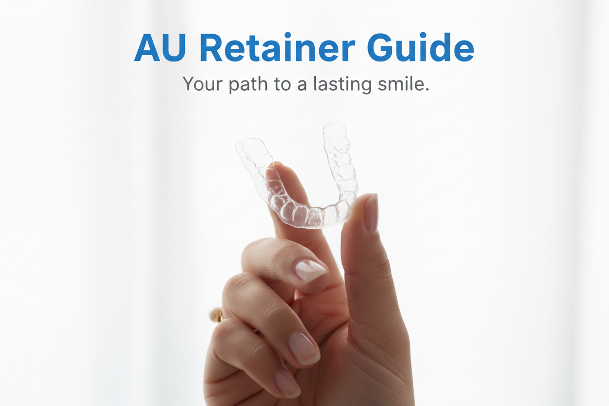 AU Retainer Guide - Hand Holding Clear Retainers